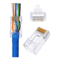 Board-x Cat6 A RJ45 Connectors Pass Through