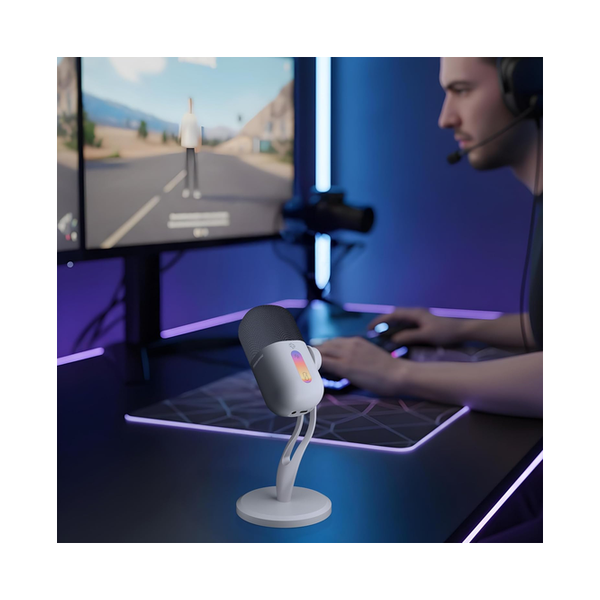 Porodo Gaming Condenser Microphone, USB-C Dynamic Microphone for Podcast Recording, PDX5MK06