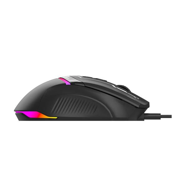 Porodo PDX321 Gaming 8D RGB Wired Mouse DPI 7200 - Black