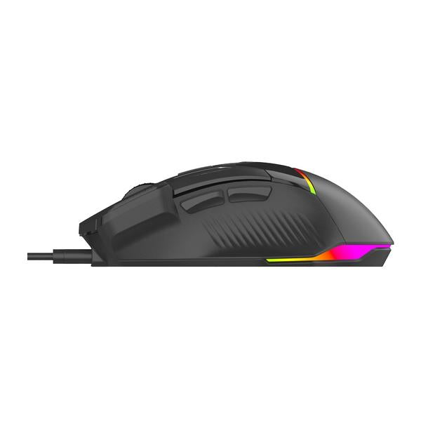 Porodo PDX321 Gaming 8D RGB Wired Mouse DPI 7200 - Black