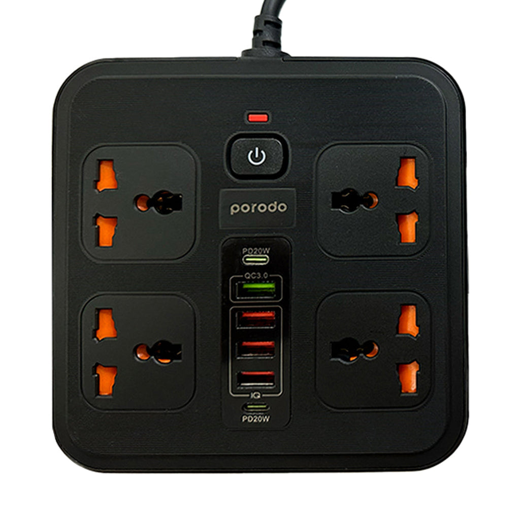 Porodo Multi-Port Super Hub - PD-FWCH021-BK