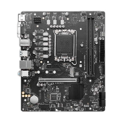 MSI Motherboard Pro H610M-E Giga Lan 7.1 Hd Audio
