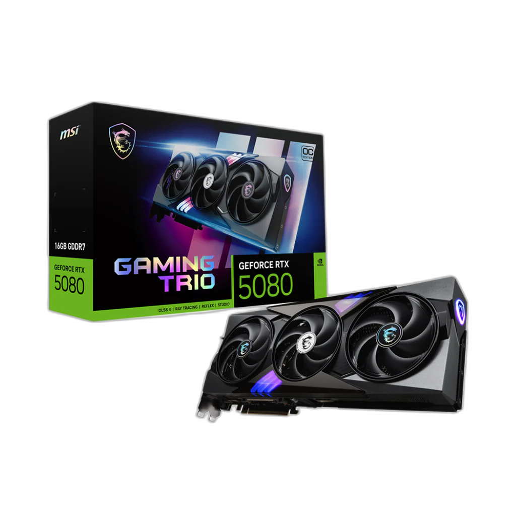 MSI GeForce RTX™ 5080 16GB GAMING TRIO OC Graphics Card