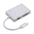 USB-C to VGA DVI HDMI & USB Adapter