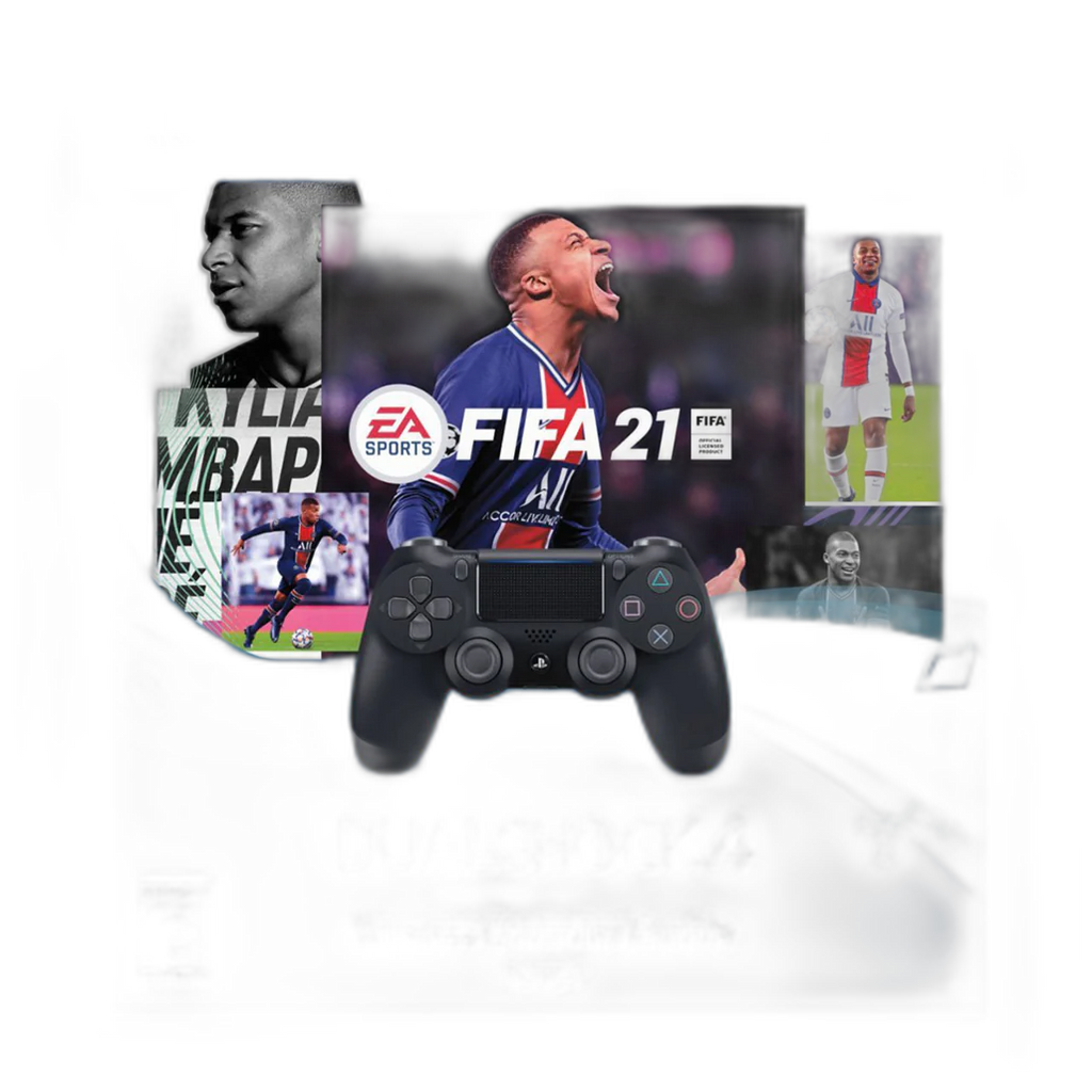 ony DualShock 4 Controller Bundle with EA Sports FIFA 21.