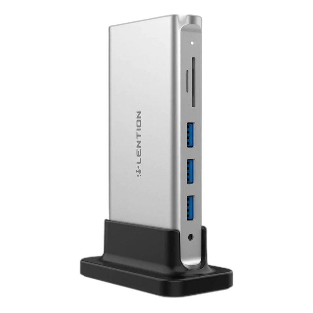 Lention 10-in-1 Long Cable USB-C Docking Station (CB-D55)