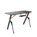 Dhybrid GD514 Premium Quality & stable design Gaming Desk with RGB LED Lighting, Carbon Fiber Texture, Cup and Headset Holder