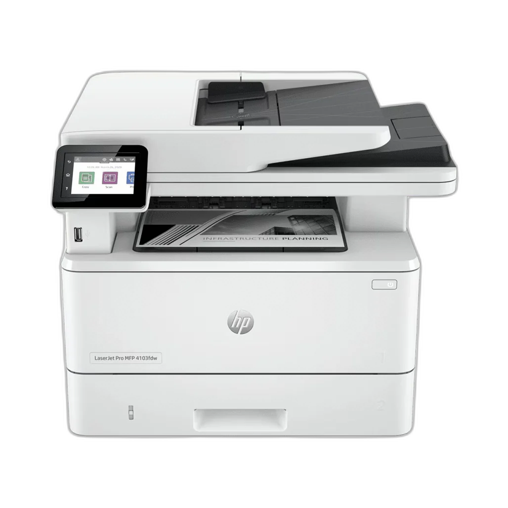 HP Printer Laserjet Pro MFP 4103fdw 4 In 1 Color Usb, Network, Wifi, Fax 2Z629A- 151A