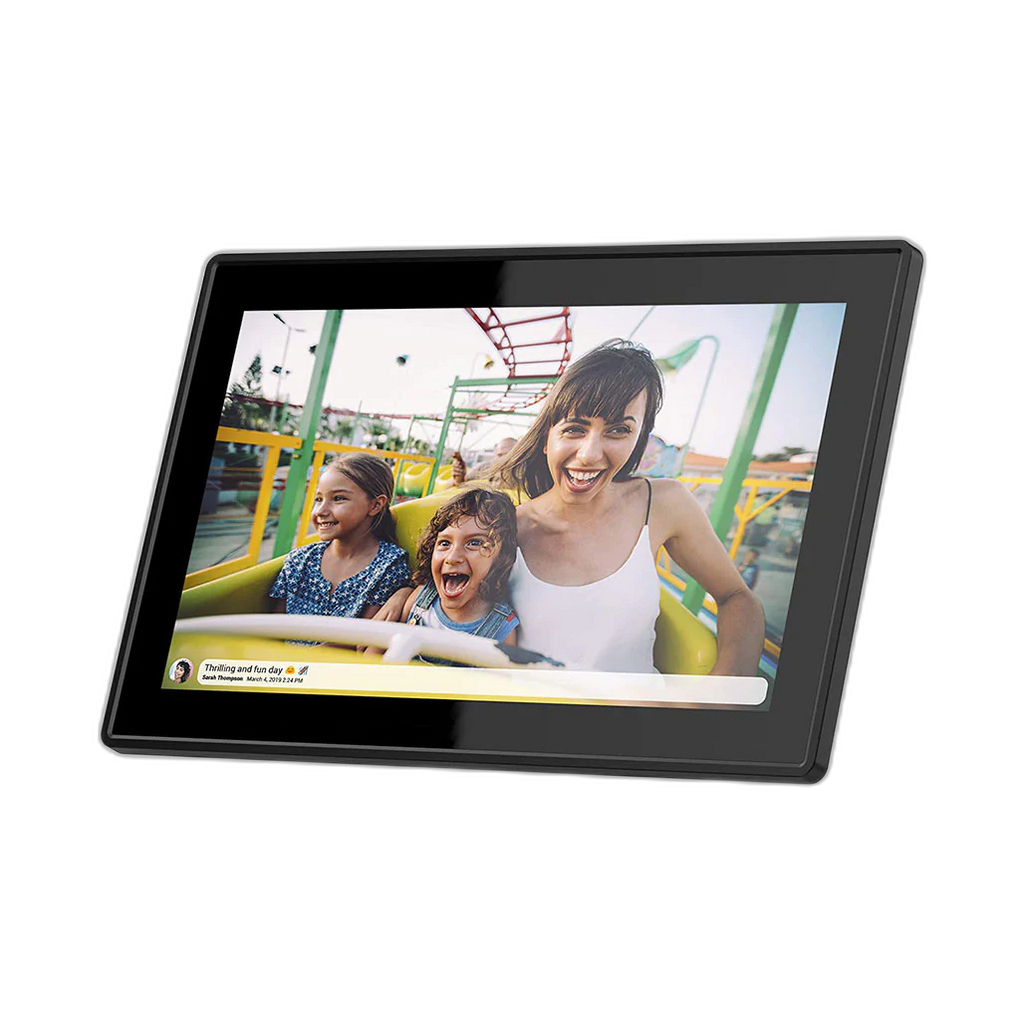 Feelcare Frameo 15.6" Digital frame DPF1560 Black 16GB WiFi Send Photos from Anywhere in the World, IPS LCD Panel, Wall Mountable, Portrait & Landscape FULL HD 1920x1080 IPS DISPLAY & TOUCH SCREEN: Wonderful picture display, FRAMHNDP1560BLK