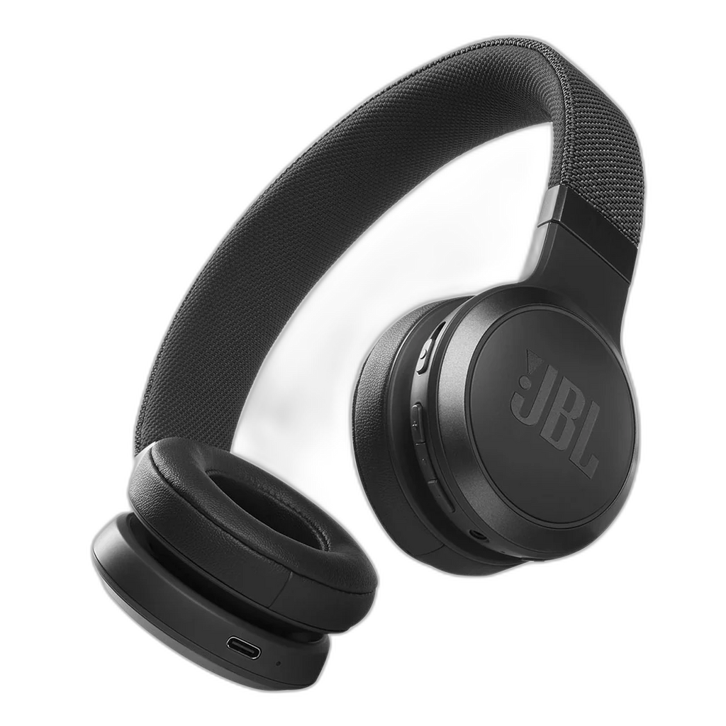 JBL Live 460NC Noise-Canceling Wireless On-Ear Headphones (Black)