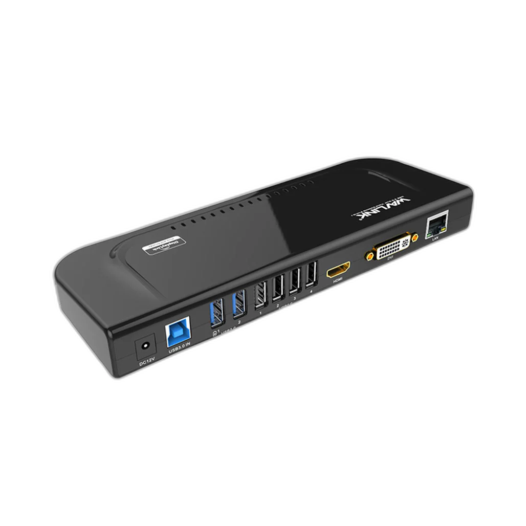 Wavlink UG39DK4 USB 3.0 Universal Dual Display Docking Station.