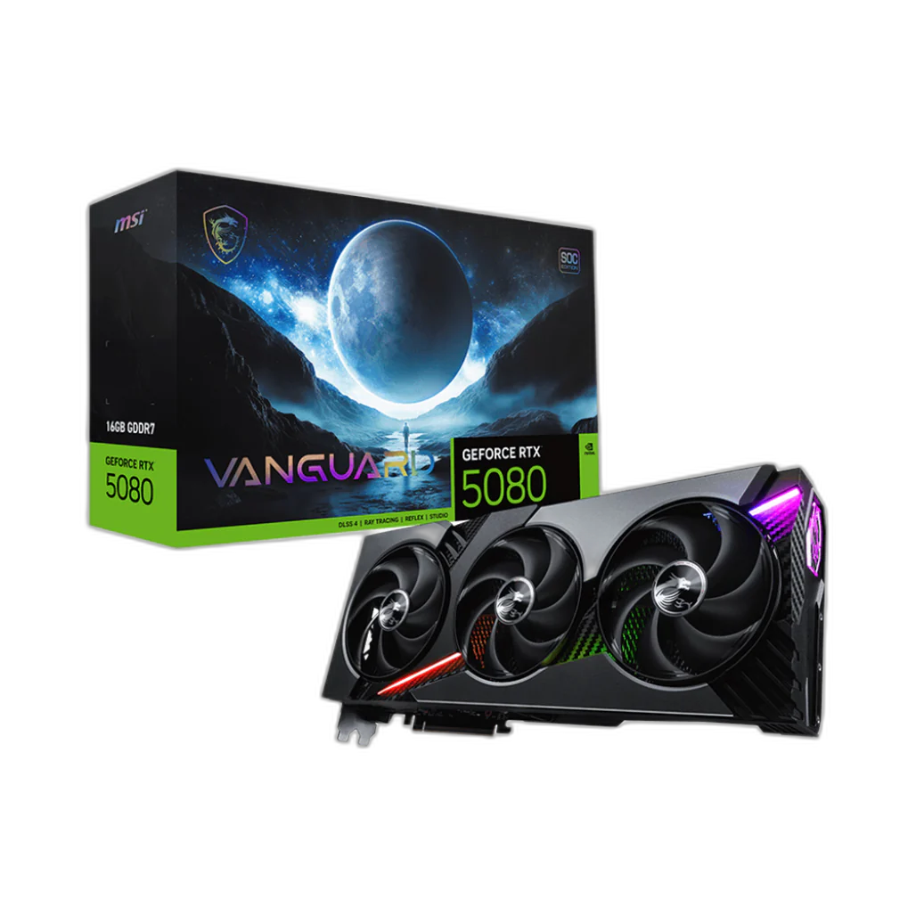 MSI GeForce RTX 5080 Vanguard SOC 16GB GDDR7