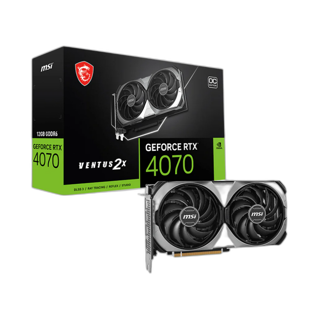 MSI GeForce RTX™ 4070 VENTUS 2X E1 12G OC Graphics Card