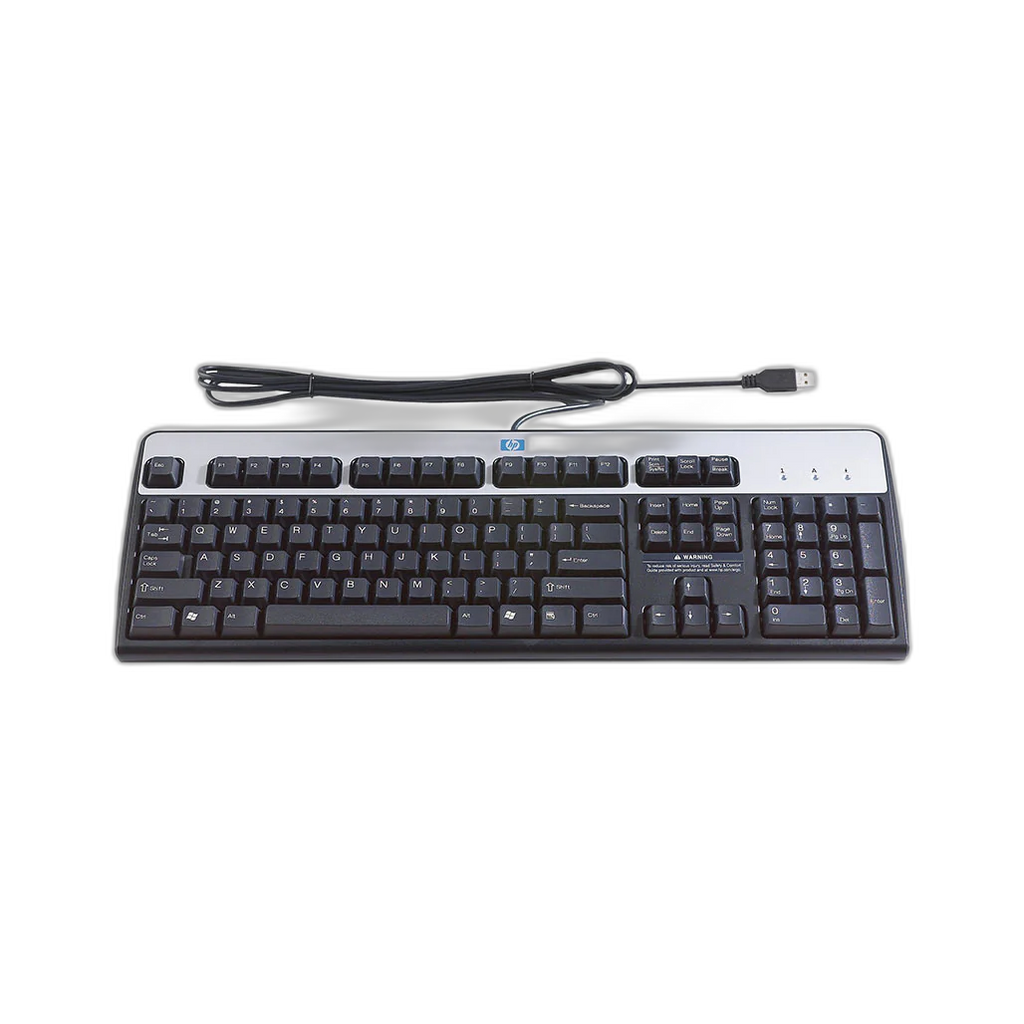 HP USB Standard Wired Keyboard - Full-Size