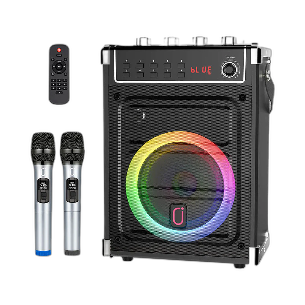 JYX JYX-69BT - LED Karaoke Machine with 2 Microphones