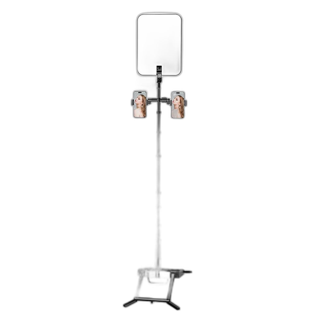 Portable Broadcast Light YY-33 – 14" LED Selfie & Video Lighting Kit with Adjustable Tripod, Phone Holder, and 4000mAh Battery
