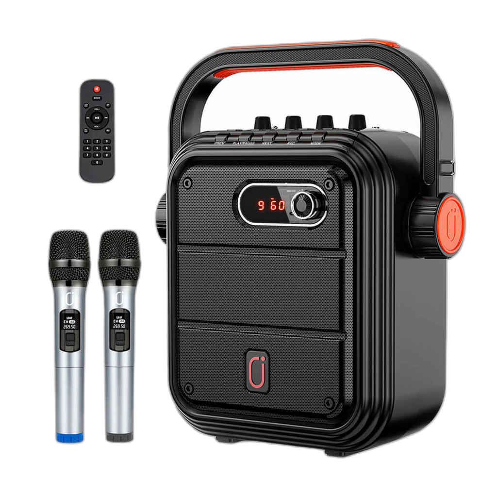 JYX JYX-66BT - Karaoke Machine with 2 Wireless Microphone