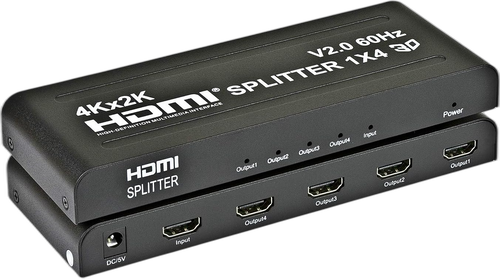 1x4 HDMI Splitter 4K 60Hz HDMI 2.0 HDR