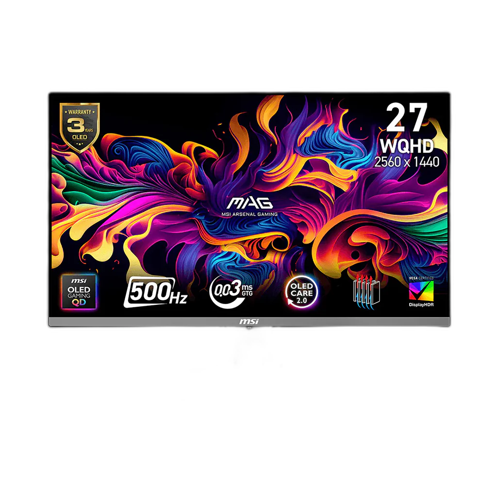 MSI MAG 272QP QD-OLED X50 27″ 2K 500Hz 0.03ms Monitor