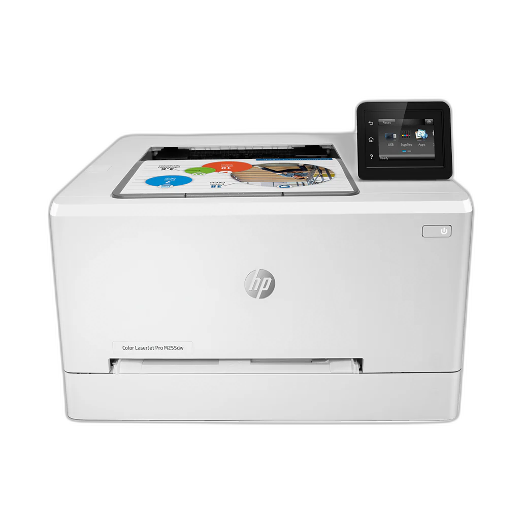 HP Color LaserJet Pro M255dw Wireless Laser Printer, Remote Mobile Print, Duplex Printing, Works with Alexa, 7KW64A