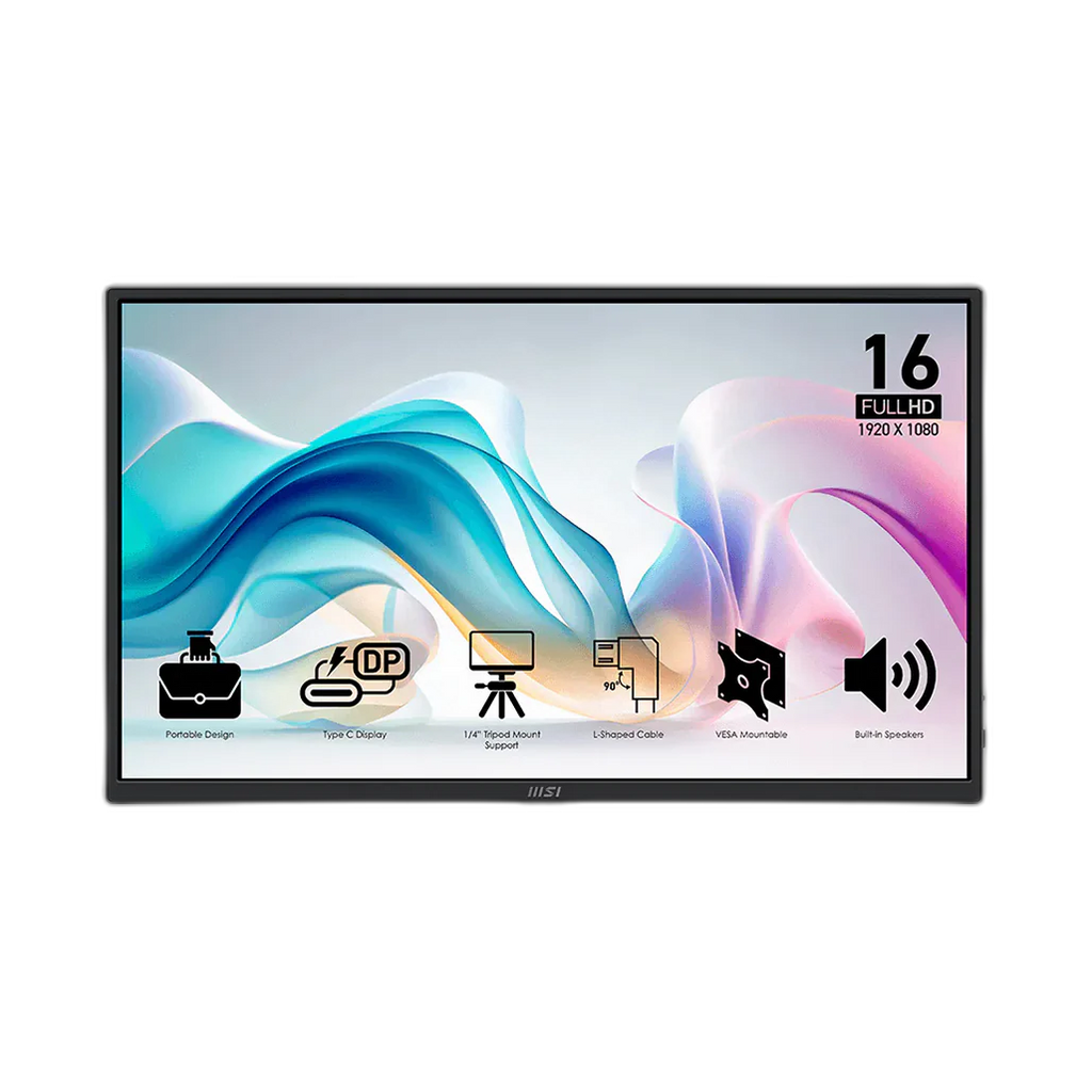 MSI PRO MP165 E6 - 15.6” Portable Monitor