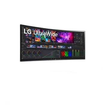 LG 40WP95C-W 40” UltraWide Curved WUHD (5120 x 2160) 5K2K Nano IPS Display, DCI-P3 98% (Typ.) with HDR10, Thunderbolt 4 with 96W PD, 3-Side Virtually Borderless Design Tilt/Height/Swivel Stand