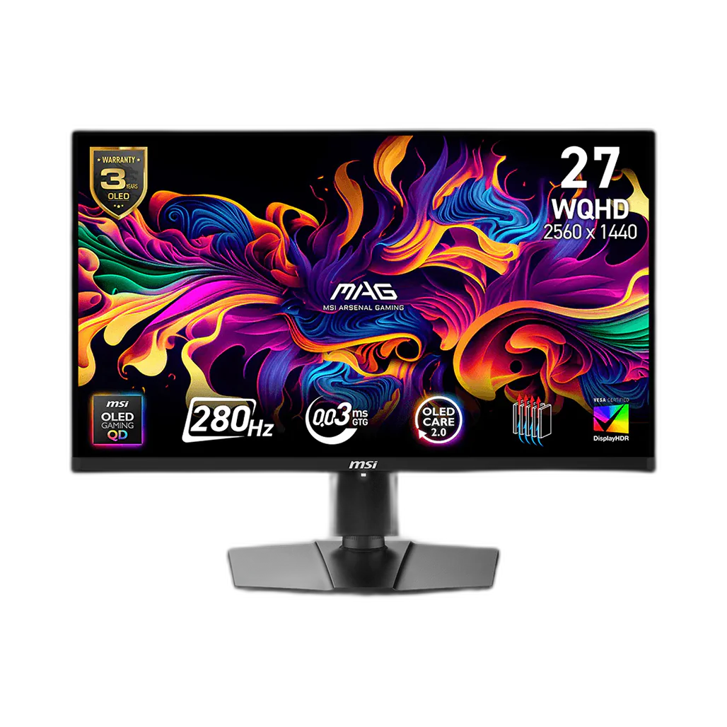 MSI MAG 271QP QD-OLED X28 - 26.5" 280Hz Gaming Monitor