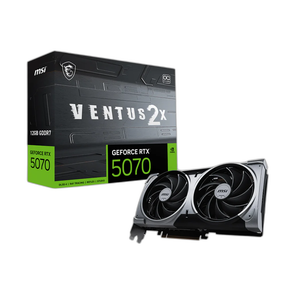 MSI GeForce RTX 5070 12G VENTUS 2X OC Graphics Card
