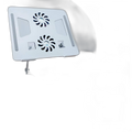 Premium YL-906 Aluminum Laptop Stand – Adjustable Ergonomic Laptop Riser with Dual Cooling Fans | PCMac Lebanon