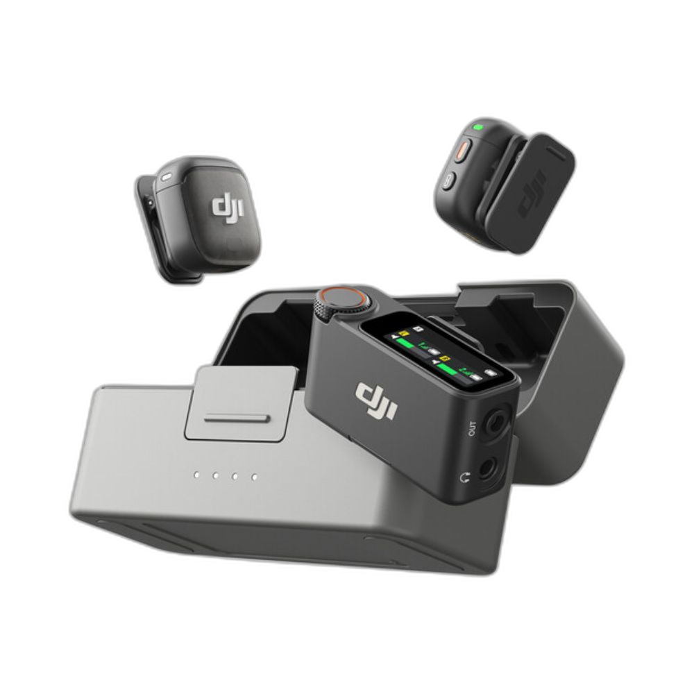 DJI Mic 3 2-Person Compact Wireless Microphone System - Dual Transmitters & Receiver - All-in-One Portable Audio Recording Kit