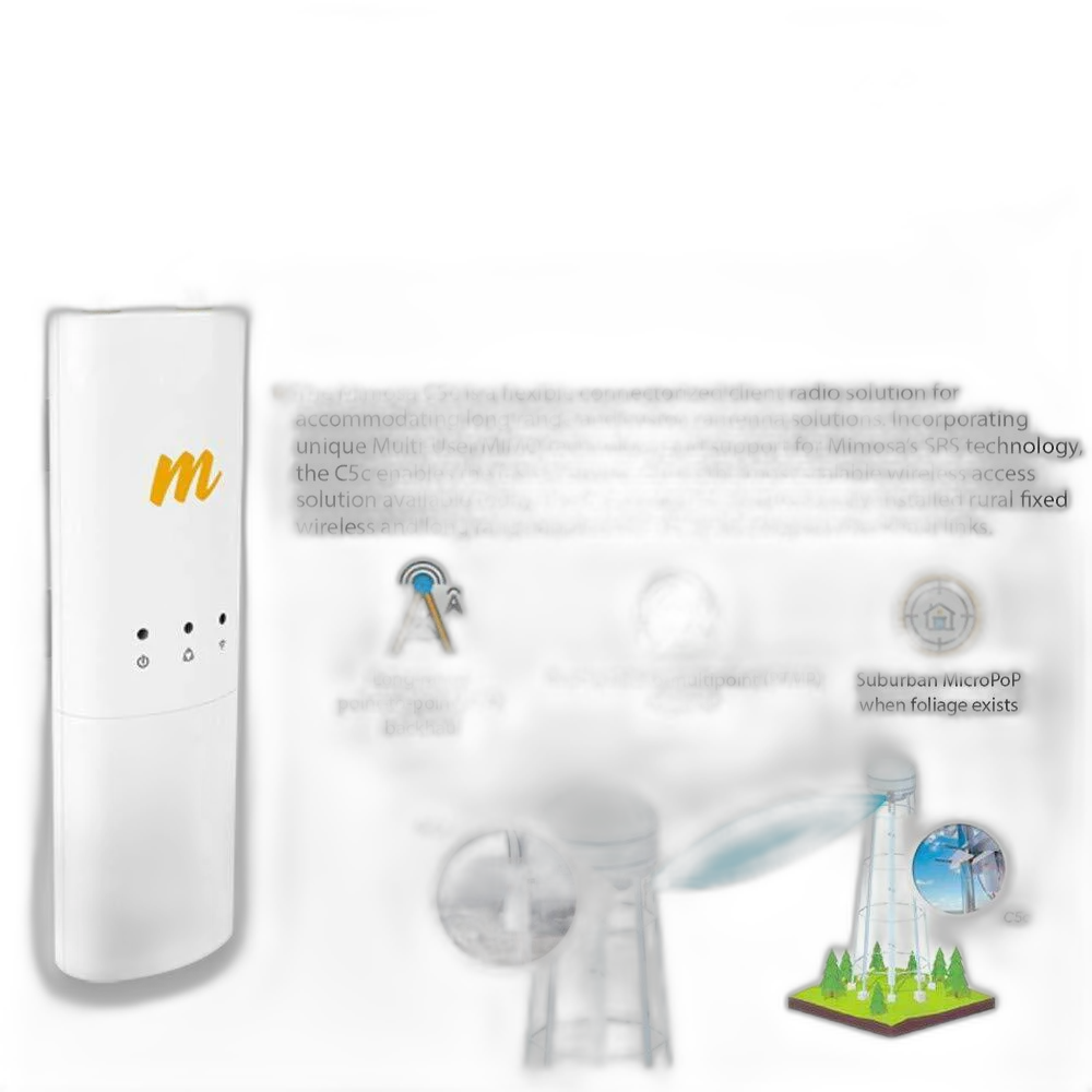 Mimosa C5C 100-00018-01 Point-to-Point Backhaul & Point-to-Multipoint Client Radio 4.9–6.4 GHz (PTP/PTMP*)