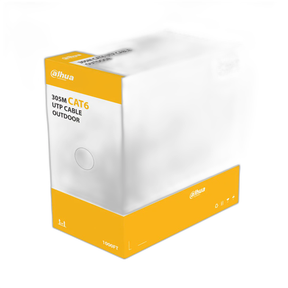 Dahua CAT6 UTP Network Roll 305Meters for Outdoor DH-PFM920-6U black
