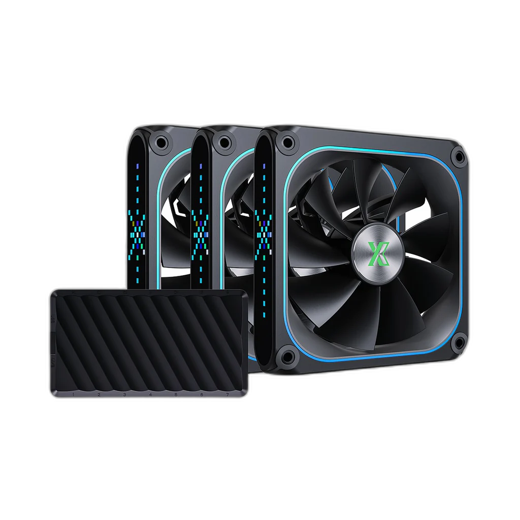 XASTRA Astra FZ120B ARGB Triple Pack Computers Fans Black