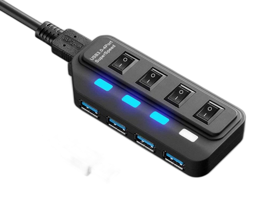 4 Port USB 3.0 Portable SuperSpeed Hub
