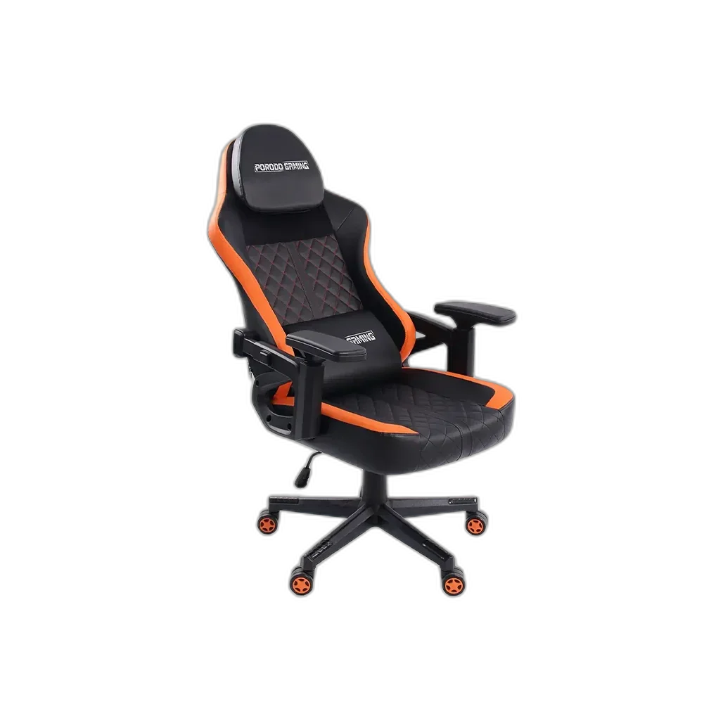 Porodo Gaming Ergonomic Gaming Chair - Black/Orange - PDX59B3BKOG