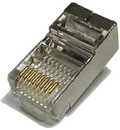 YD 100 Pack Metal RJ45 CAT5E Crimp Connector RJ-45 8P8C Ethernet Network CAT5E CAT Modular Network Cable Plug Connector