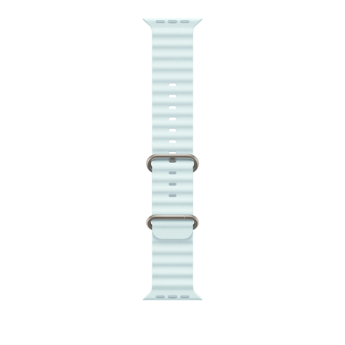 Apple 49mm Ice Blue Ocean Band - Natural Titanium Finish
