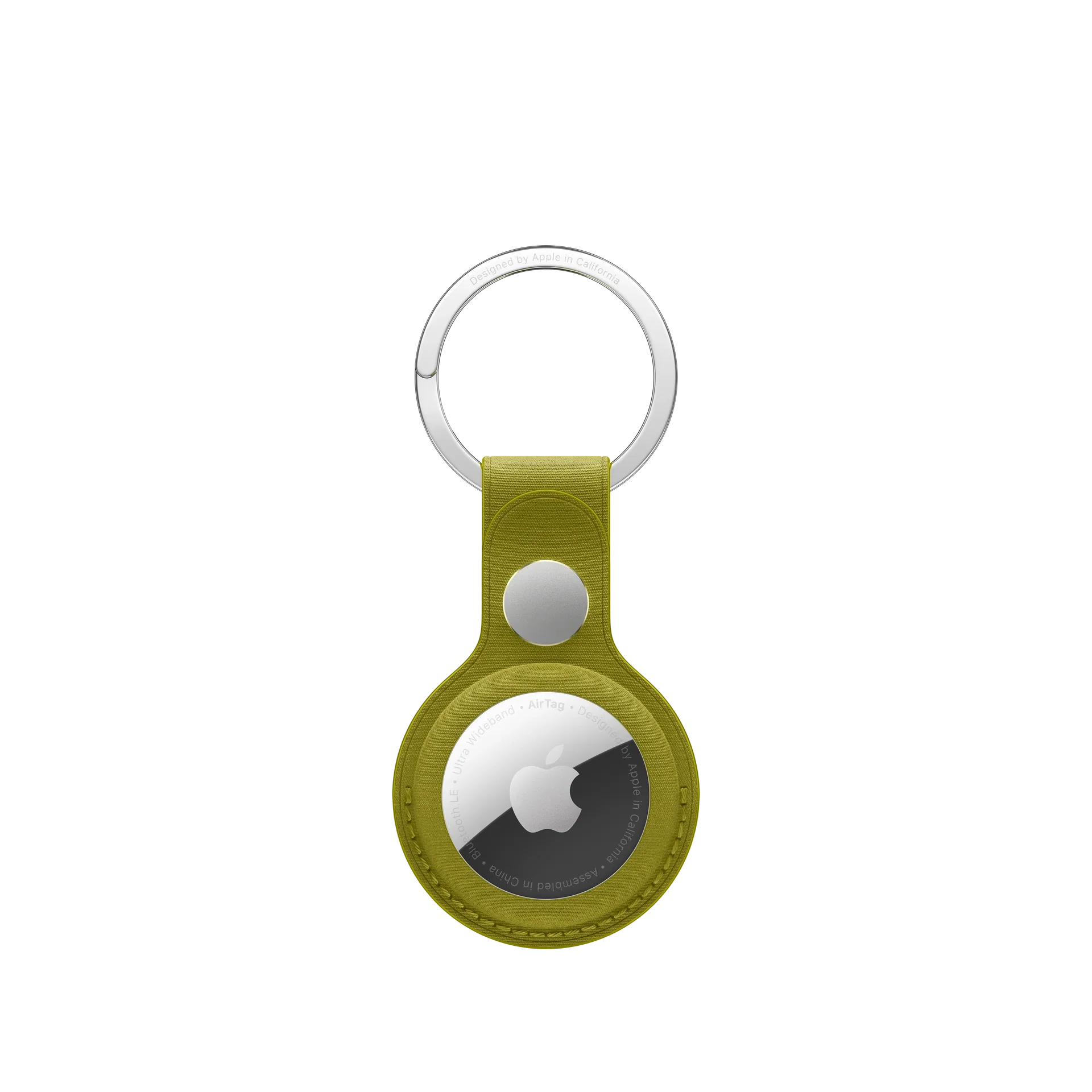 AirTag FineWoven Key Ring - Chartreuse