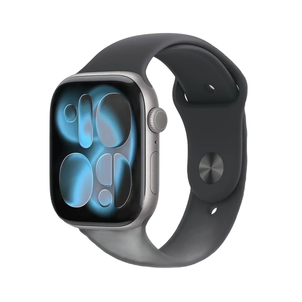 Apple Watch Series 11 GPS 46mm Space Grey Aluminium Case with Black Sport Band - M/L