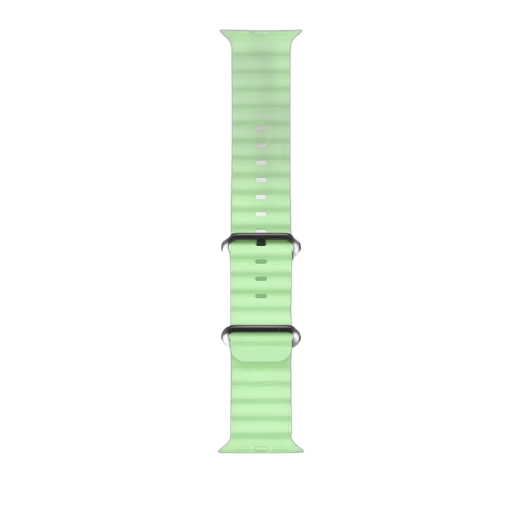 Apple 49mm Ice Blue Ocean Band Extension - Black Titanium Finish