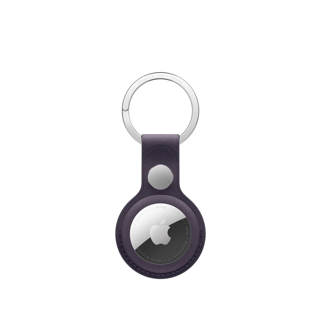 AirTag FineWoven Key Ring - Midnight Purple