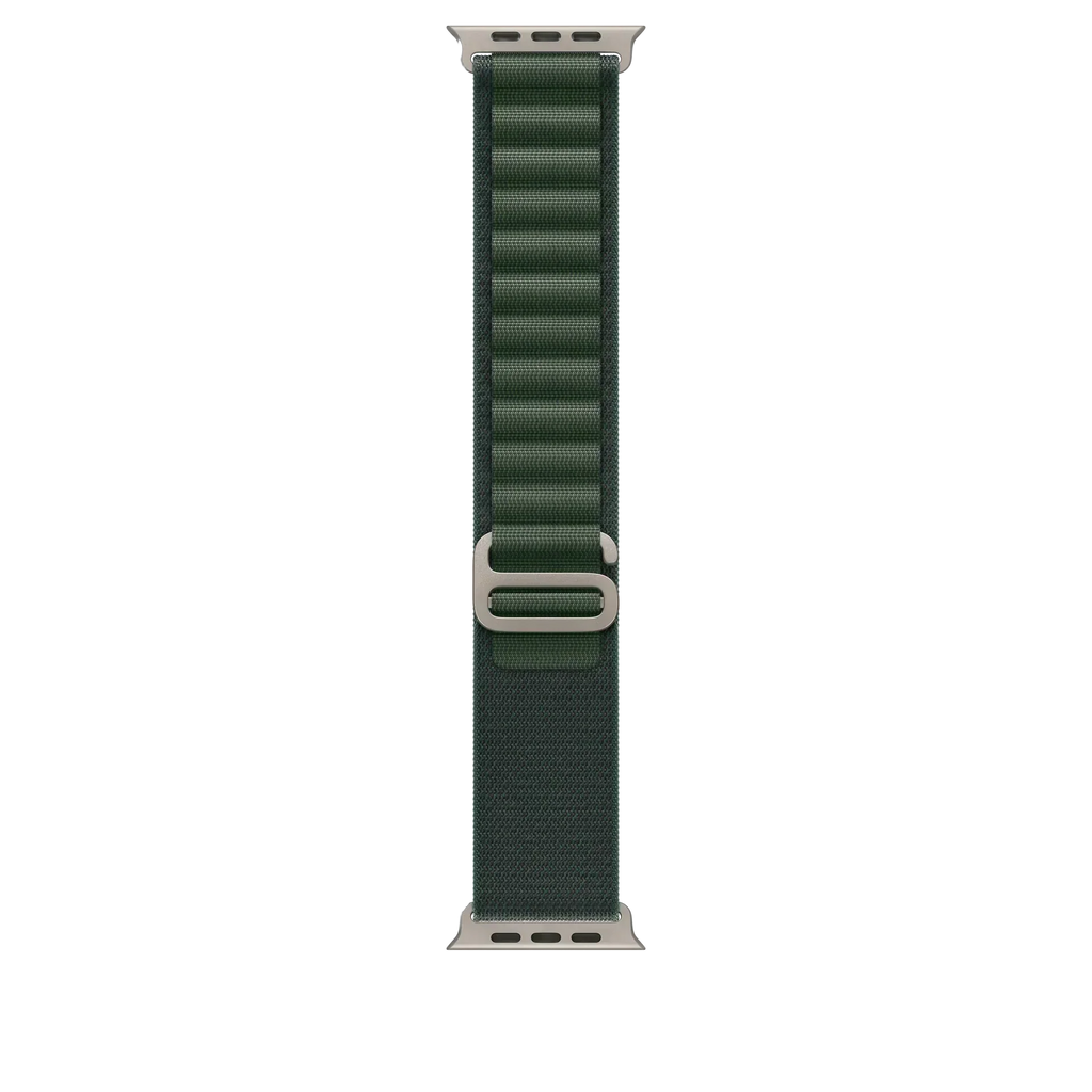 Apple 49mm Light Blue Alpine Loop - Small - Natural Titanium Finish