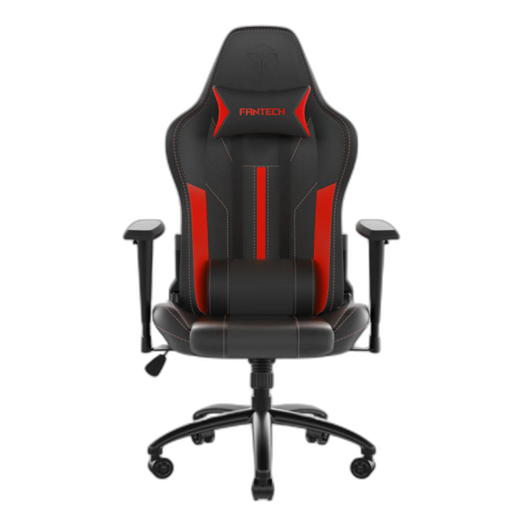 Fantech GC191 Ergonomic & Durable Gaming Chair with 2D Armrests, Extreme Stability Metal Base and Class-4 Hydraulic Pistons Red
