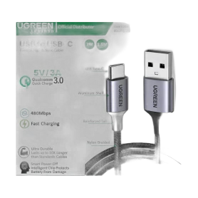 Ugreen Usb To Usb-C 5v/3a Fast Charge & Data Cable - Nylon Braided & Aluminum Body 60408