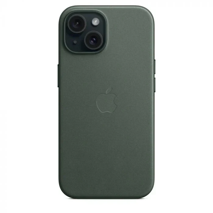 iPhone 15 Plus FineWoven Case with MagSafe - Evergreen