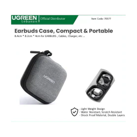 UGREEN Waterproof Small size Case for Earphone, Cable, Charger, Earbuds & Memory Card - LP128 70577