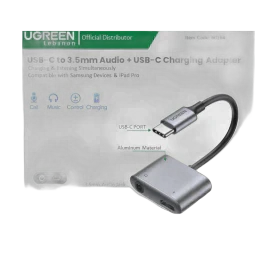 UGREEN 2-in-1 USB C to 3.5mm Headphone & USB-C Charging Port - CM231 60164