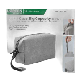 UGREEN Multi-functional Storage Bag, Compact and Spacious for HDD, Power Bank & Accessories - LP285 80520