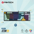 Fantech MIZU Edition MK890V2 - ATOM96, Pro Wired Mechanical Keyboard with RGB Lighting Navy Blue (Blue Switch)
