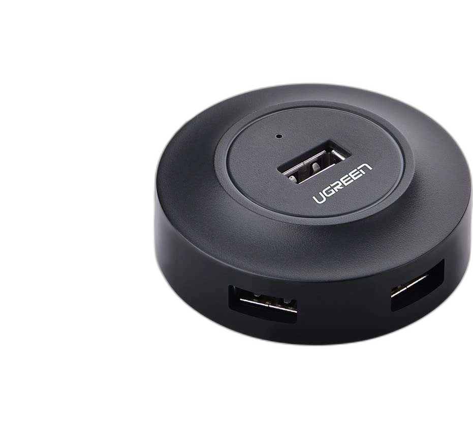 UGREEN USB 2.0 to 4- Port USB 2.0 Hub, with Power Port, Stable Transmission, 1M Cable, Data Transfer up to 480Mbps - CR106 20277
